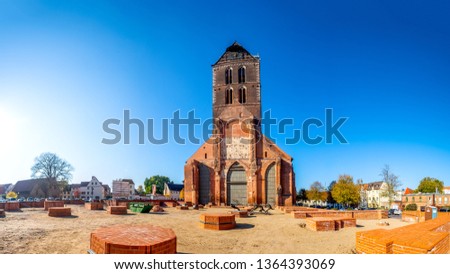 Ruin of Church in Wismar, Germany 