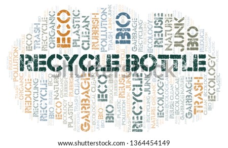 Recycle Bottle word cloud.