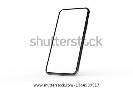  New realistic mobile phone smartphone 
 Royalty-Free Stock Photo #1364539517
