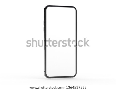  New realistic mobile phone smartphone 
 Royalty-Free Stock Photo #1364539535