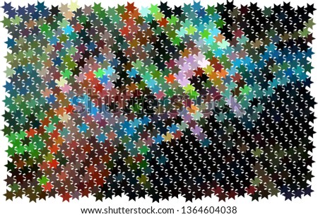 Abstract background with stars. Halftone effect. Raster clip art 