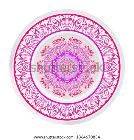 Decorative Floral Ornament. Vector Illustration. For Coloring Book, Greeting Card, Invitation, Tattoo. Anti-Stress Therapy Pattern