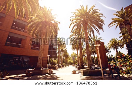 Silicon Valley streetview Royalty-Free Stock Photo #136478561