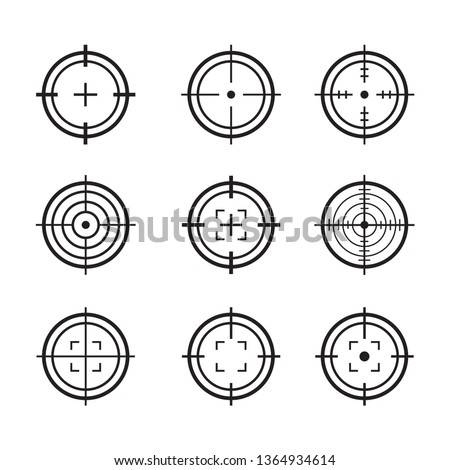 target set vector design illustration Royalty-Free Stock Photo #1364934614