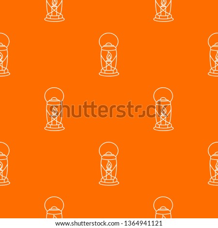 Lantern candle pattern vector orange for any web design best