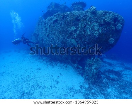 Scuba Diving in Rabaul in 2019 , PNG Islands best scuba diving Royalty-Free Stock Photo #1364959823