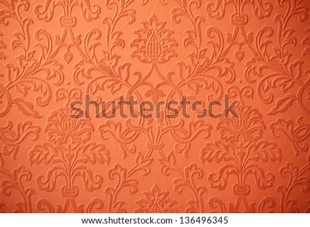 baroque orange wallpaper background