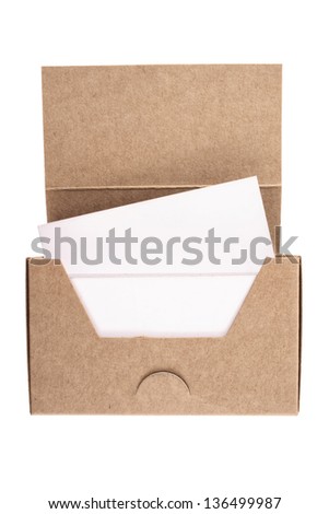 Photo of Business card cardboard box