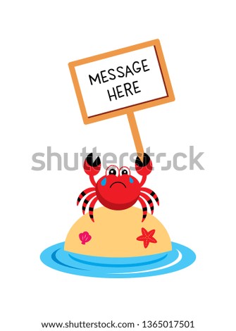 cute crab message board