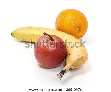Apple, Orange, and Banana