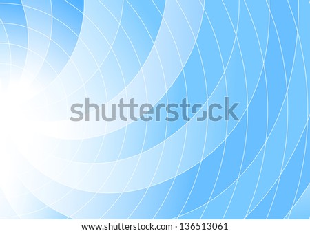 Blue colored swirl background - abstraction. Vector illustration