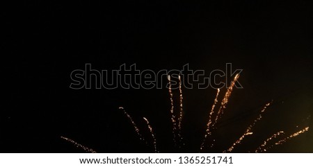 explosion of fireworks with abstract impression