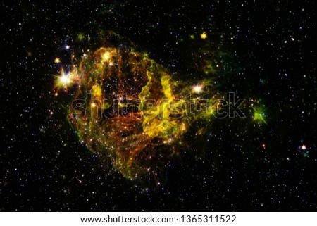Nebula in beautiful endless universe. Awesome for wallpaper and print. Elements of this image furnished by NASA