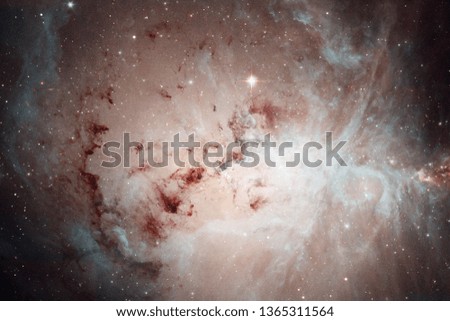 Nebulas, galaxies and stars in beautiful composition. Deep space art. Elements of this image furnished by NASA.