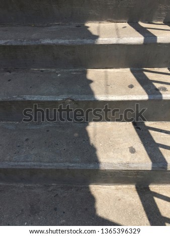 Along the steps of the steps to the light