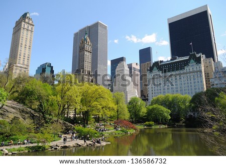 The Pond at Central Park, New York City