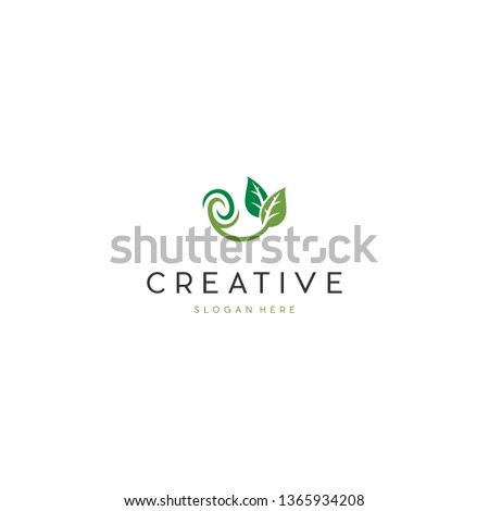Leaf Green Tea Creative Vector Logo Design