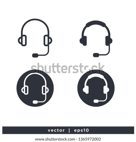 Call Center Icon illustration design logo template vector