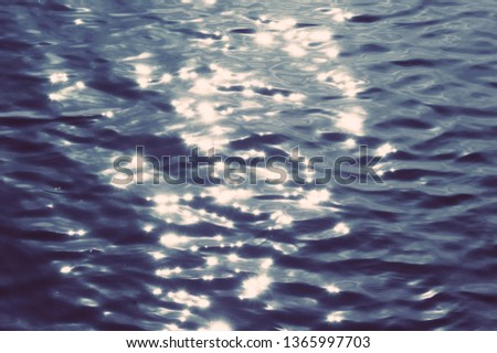 Light reflected on water surface