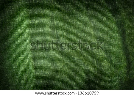 Dark green Denim Background