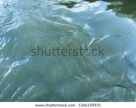 Water surface texture top view.Wavy water background.