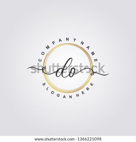 Initial DO handwriting logo