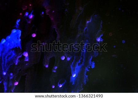blue Abstract background on a black background. photo
