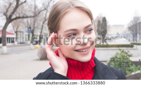 picture of young good-looking teenage girl isolated