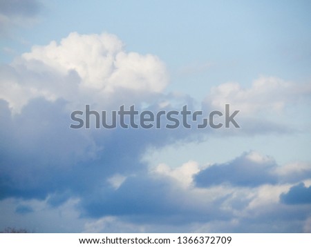 Blue sky in the clouds on a sunny day.
Blue sky with white clouds
