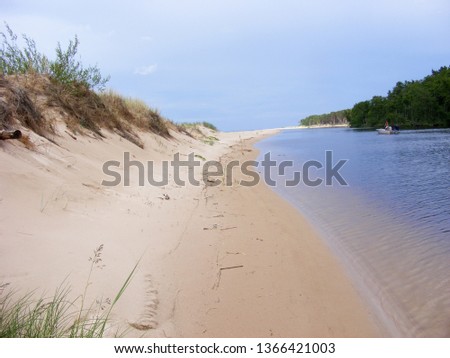 Dunes of the Baltic Sea. Sandy beaches.