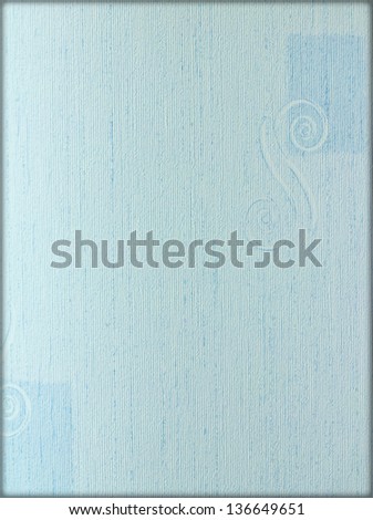 blue wall paper is beautiful