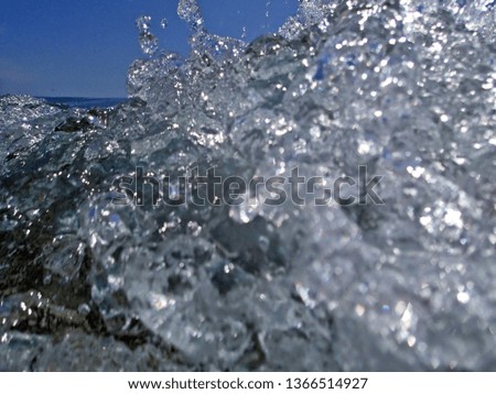 water splash from a wave
