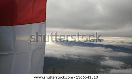 Sunrise With Flag