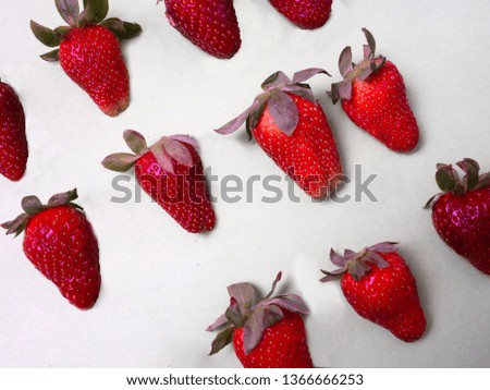 strawberry on a white background