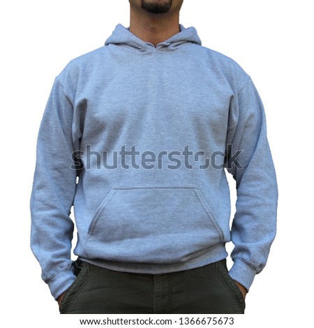 Grey Melange Mens Sweatshirt Hoodie