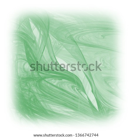 Abstract fractal background with white blurred edges. 