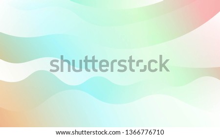 Modern Shiny Waves. For Your Design Ad, Banner, Cover Page. Vector Illustration with Color Gradient