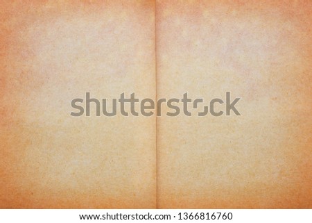 Empty brown yellow old vintage page paper texture background.