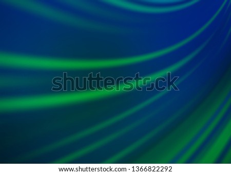 Dark Blue, Green vector blur pattern. An elegant bright illustration with gradient. The blurred design can be used for your web site.