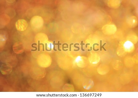 Abstract Art of Color - Out of focus blurs makes this golden yellow picture party perfect for the imagination