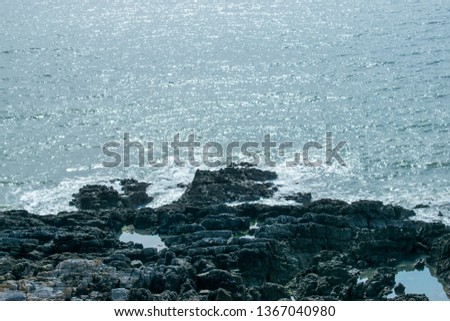 Scenic picture of the Gower coastline, Swansea, Wales