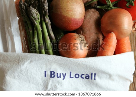 I buy local grocery bag