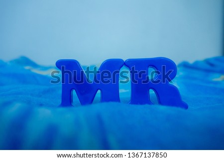 plastic letters "mr" toy