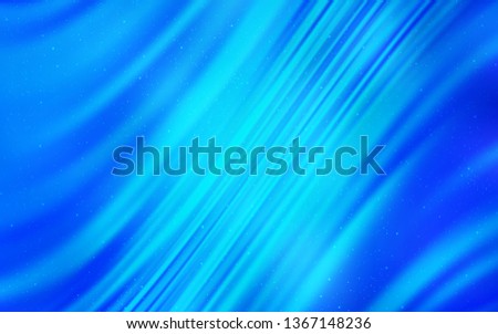 Light BLUE vector background with astronomical stars. Shining colored illustration with bright astronomical stars. Smart design for your business advert.
