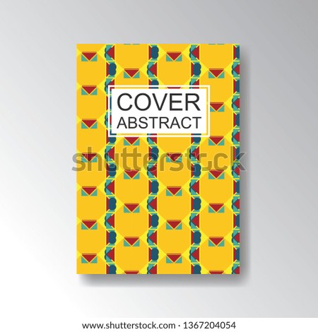 Cover Geometric Pattern for business design. Simple shapes composition