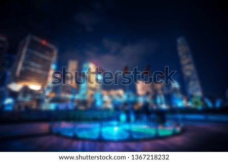 Abstract city in bokeh for background