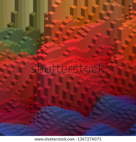 3d colorful background with cubes. Vector eps 10