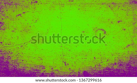 Abstract dirty cracked wall background. Duo-tone green.