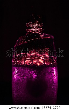 pink shower gel bottle 