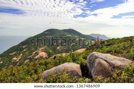 This picture was taken almost from the top of the Dragons back trail.  Shek O Road leads here. Here you can forget that the big noisy city as Hong Kong is near here.